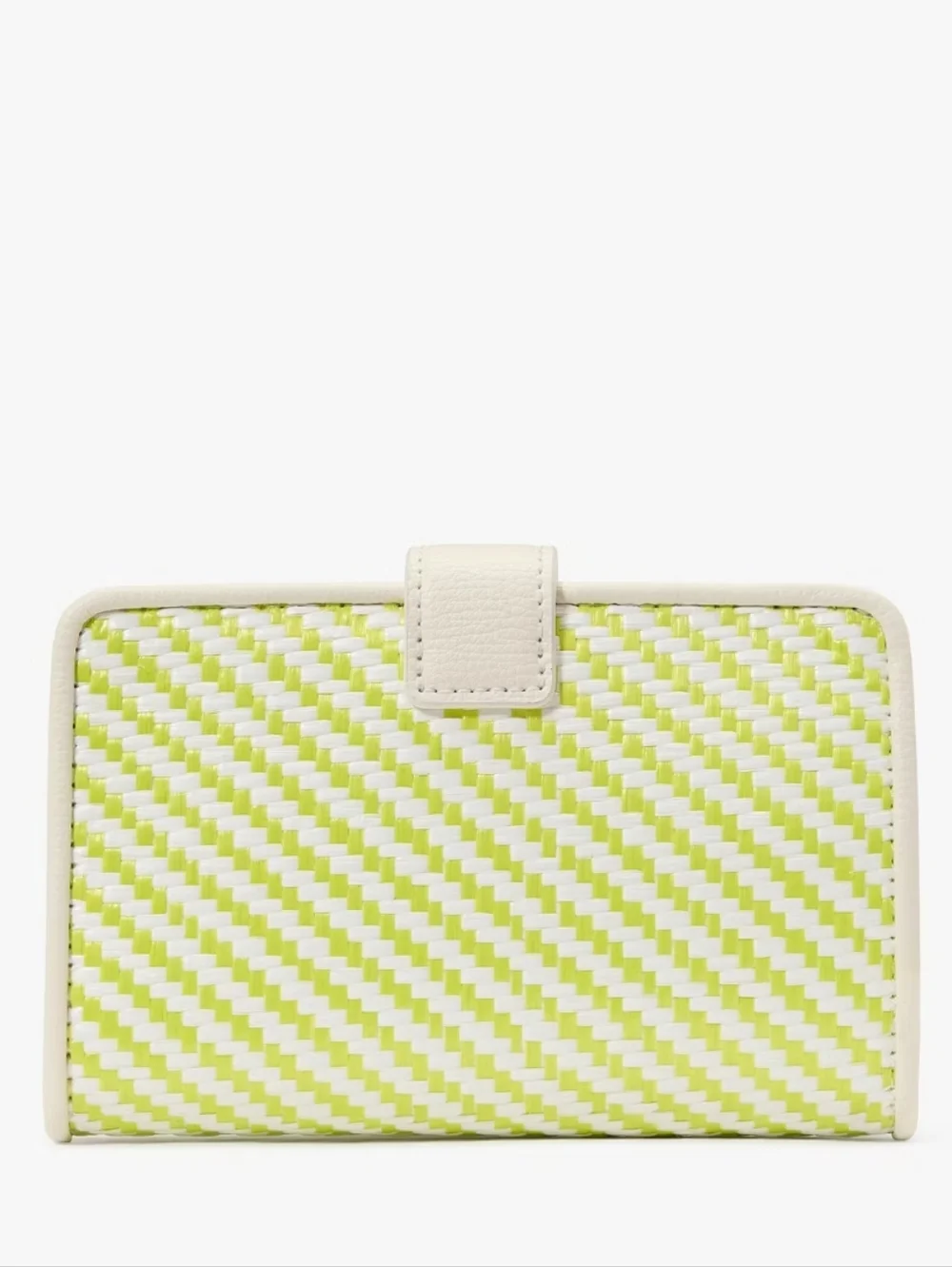 Kate Spade Phoebe Straw Turnlock Medium Wallet